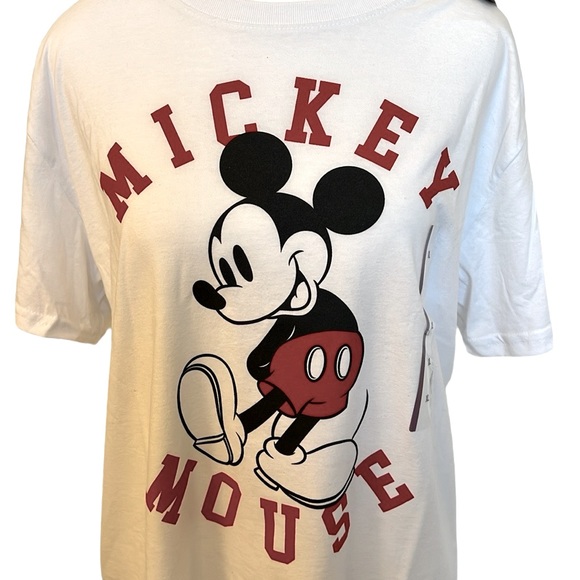 Disney Mickey Mouse Logo Front Short Sleeve T-Shirt